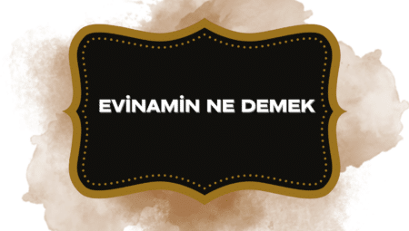 Evinamin Ne Demek – Türkçe Meali